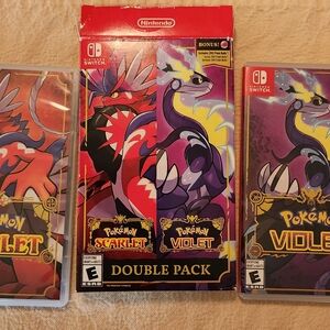 Nintendo Pokémon Scarlet and Violet Double Pack - Red and Purple